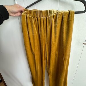 Luxurious Velvet Gold Joggers